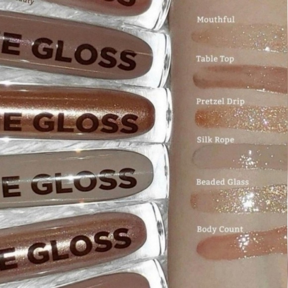 Jeffree Star silk rope lipgloss sheer almond with glossy finish stocking stuffer - Picture 4 of 6